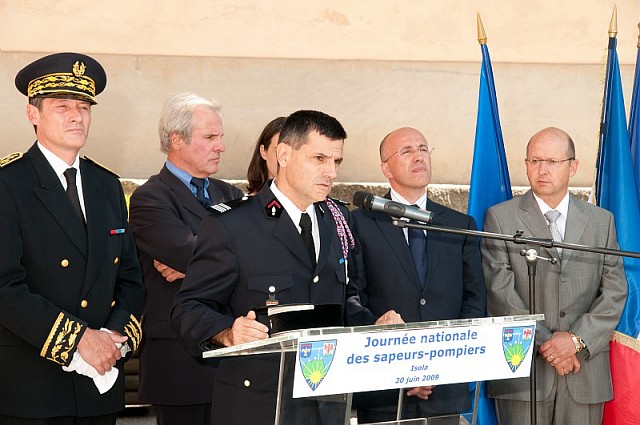 Le colonel Patrick Beauthéac souligna les partenariats exemplaires avec le Conseil général et les services de l'Etat. 