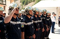 Le colonel Robert Raibaut et le carré des officiers