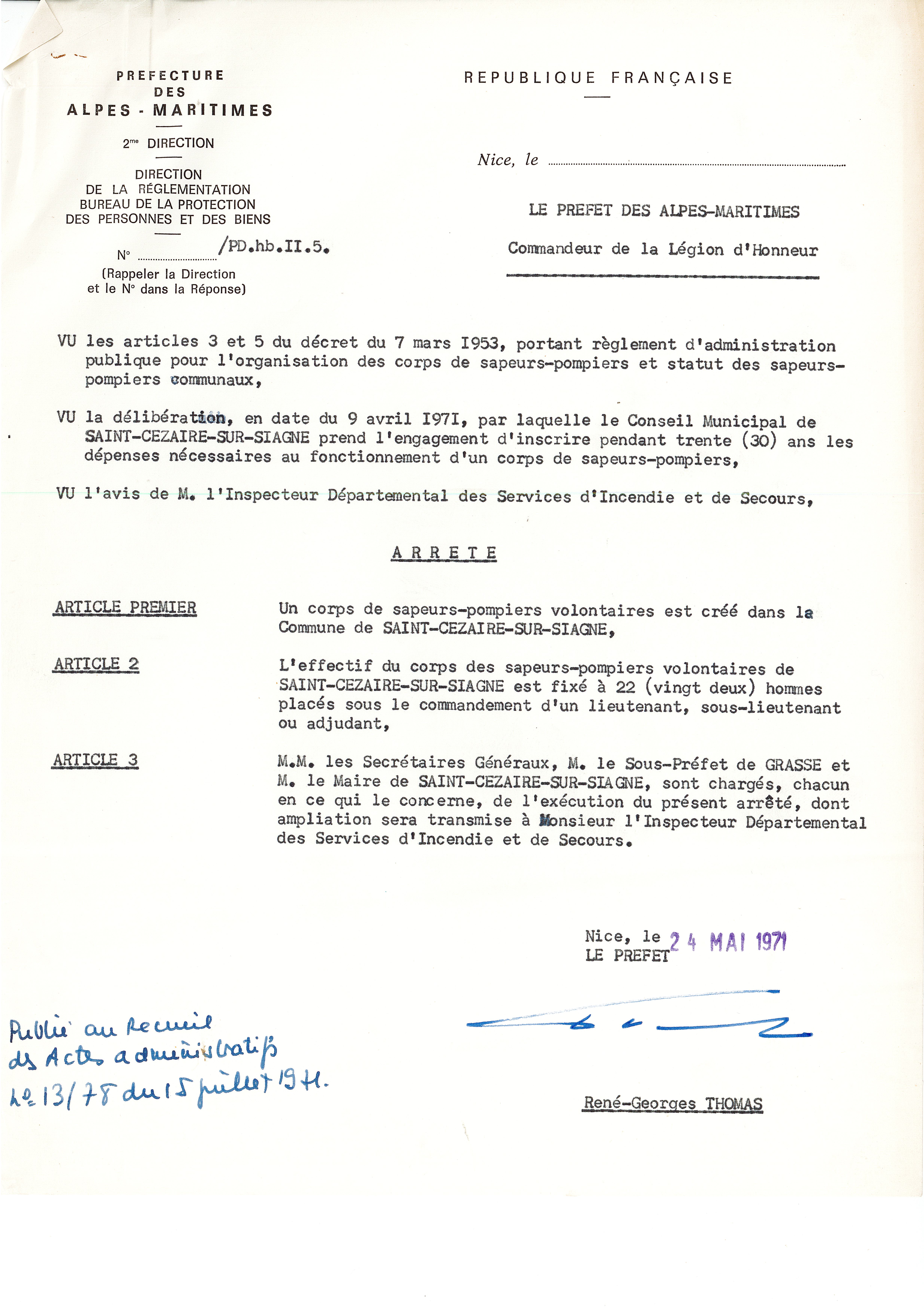 1971.05.24 arrêté pref création